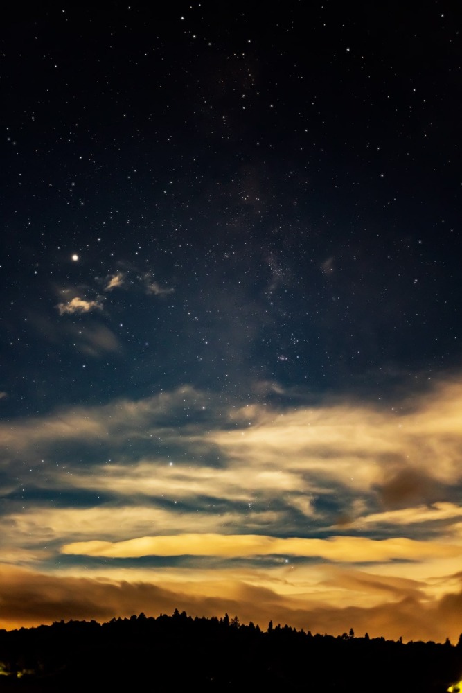 2020年9月3日白樺高原の蓼科第二牧場からの夜空【星空高原】