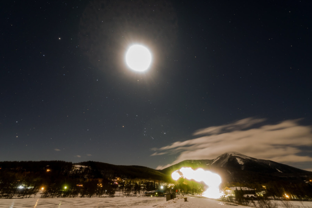 2023年1月3日女神湖畔からの星空