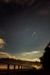 2020年8月27日白樺高原の蓼科第二牧場からの夜空【星空高原】