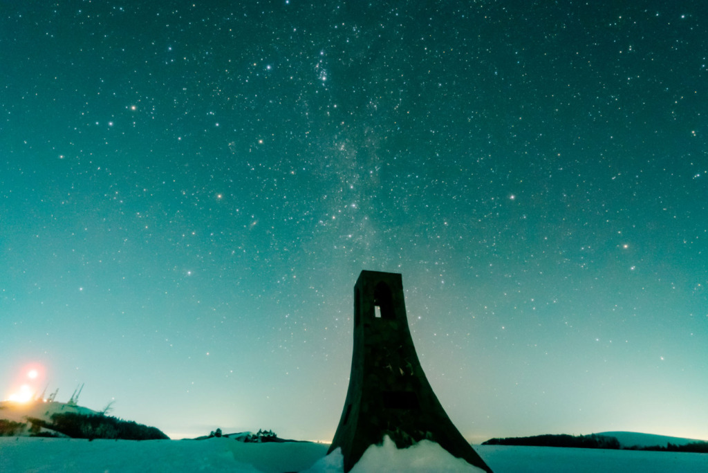 厳寒の中、満天の星空を望める美ヶ原高原