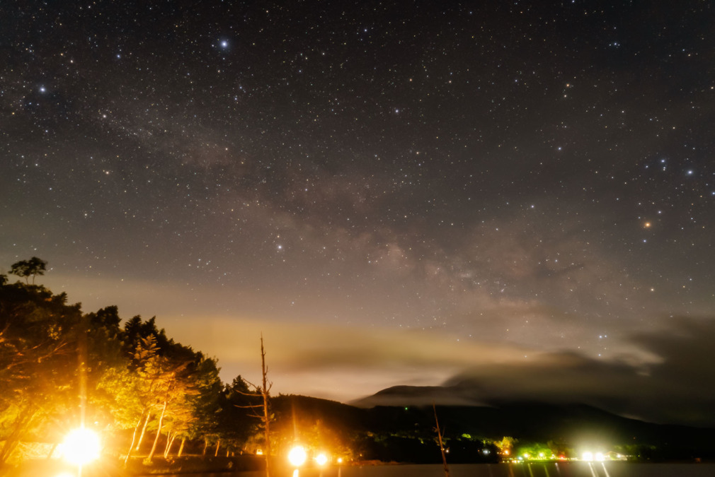 2025年6月15日女神湖畔からの星空