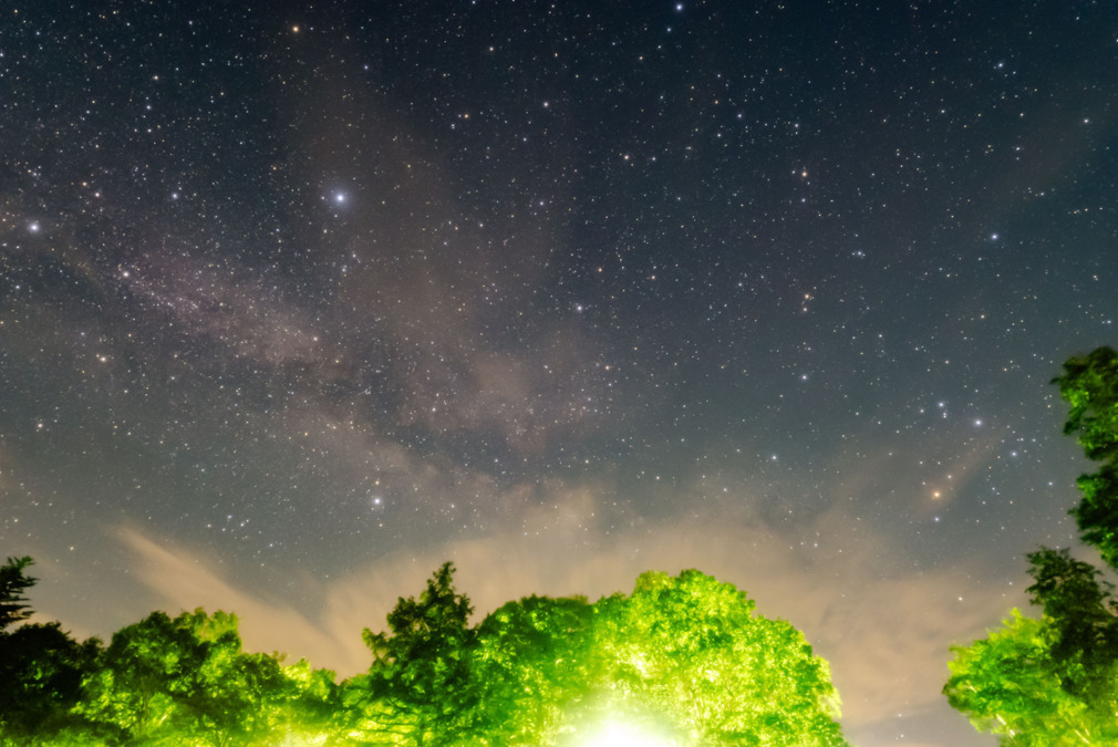 20205年6月28日女神湖畔からの星空